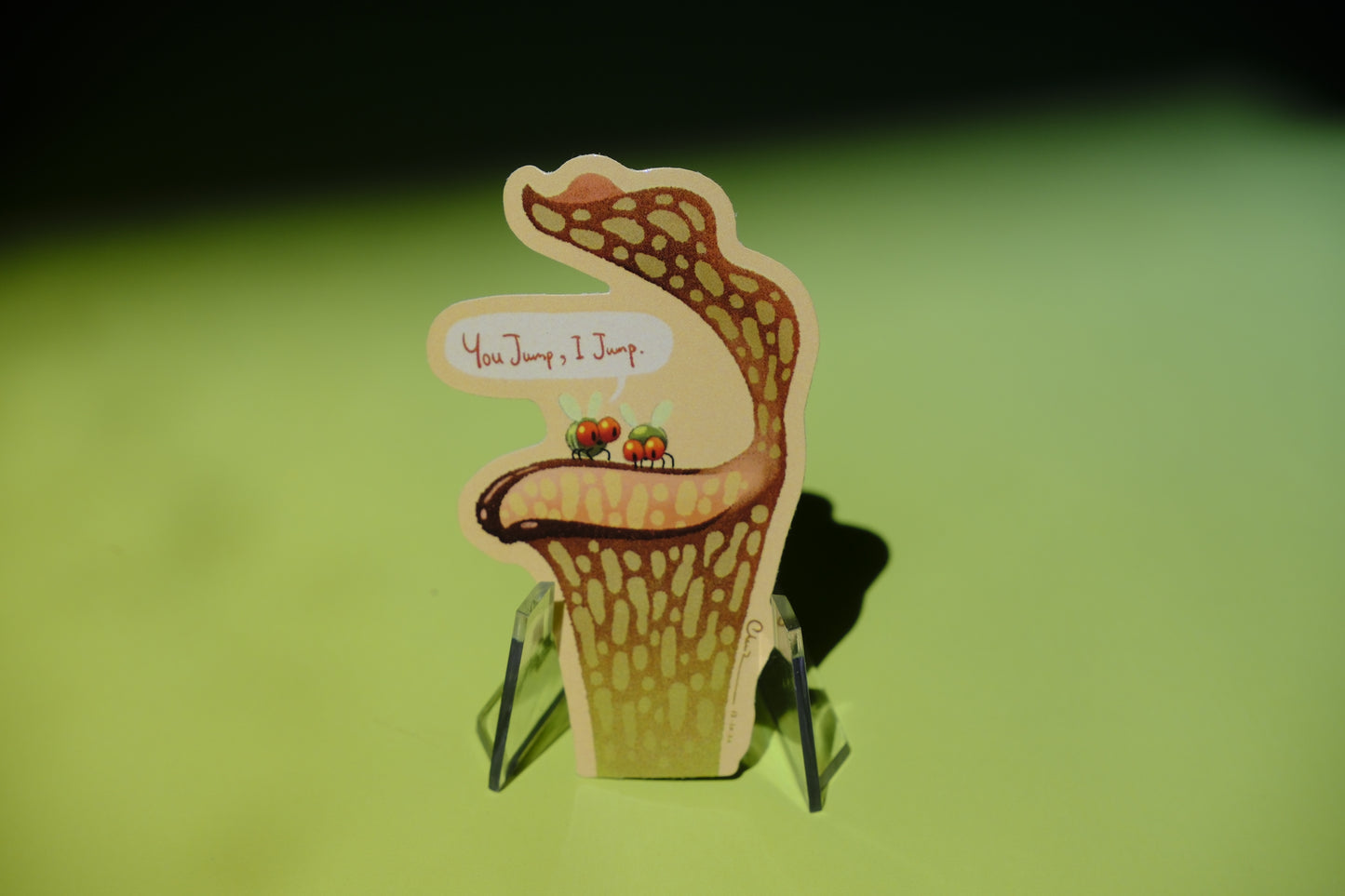 You jump I jump waterproof glossy sticker