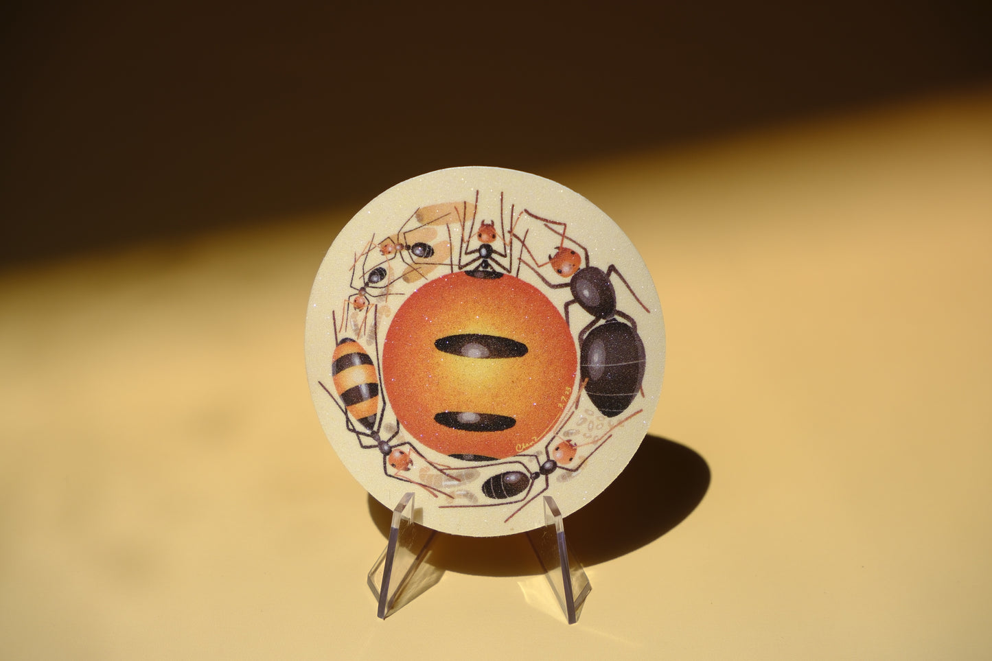 Honeypot ant waterproof glittery sticker