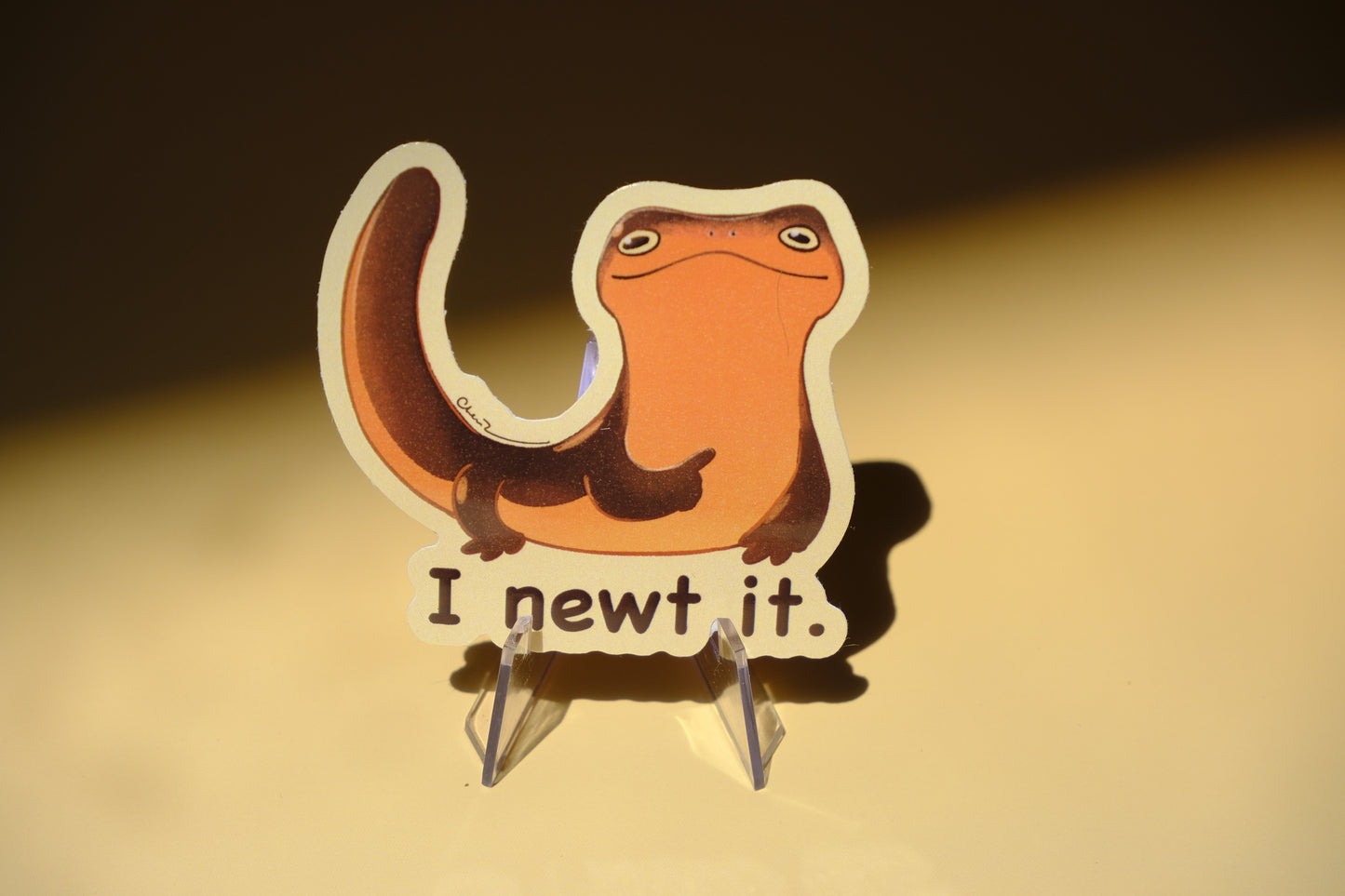 I newt it waterproof glossy sticker