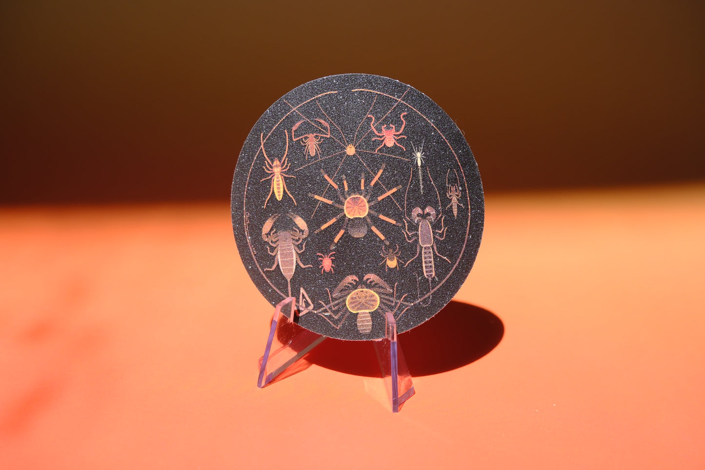 Arachnid waterproof glittery sticker