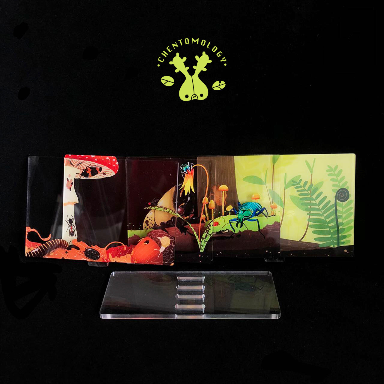 Forest floor 4-layer acrylic standee