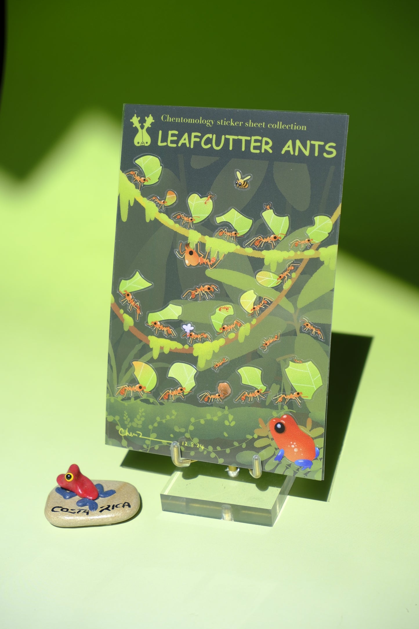 Transparent sticker sheet - Leafcutter Ants