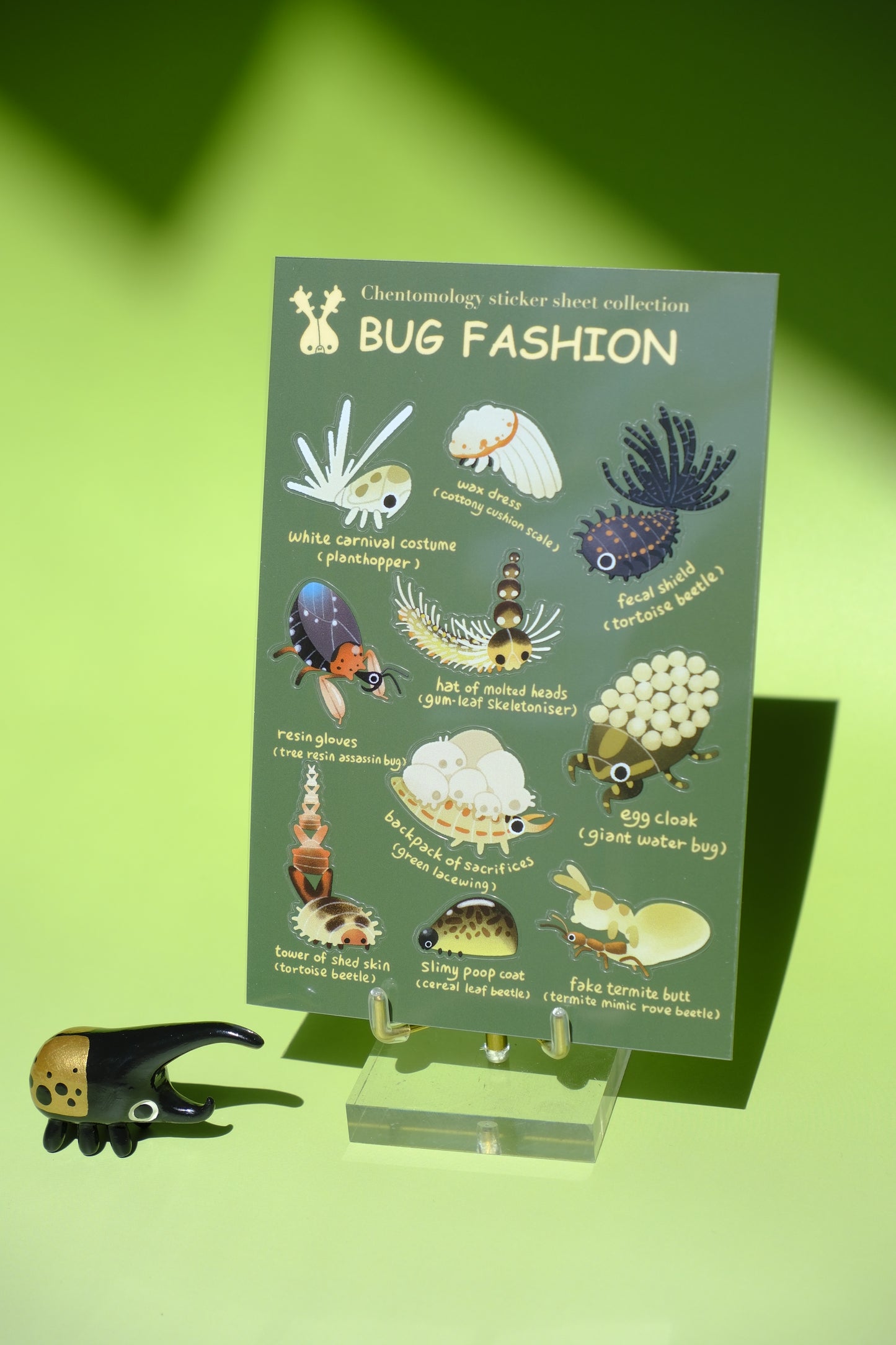 Transparent sticker sheet - Bug Fashion