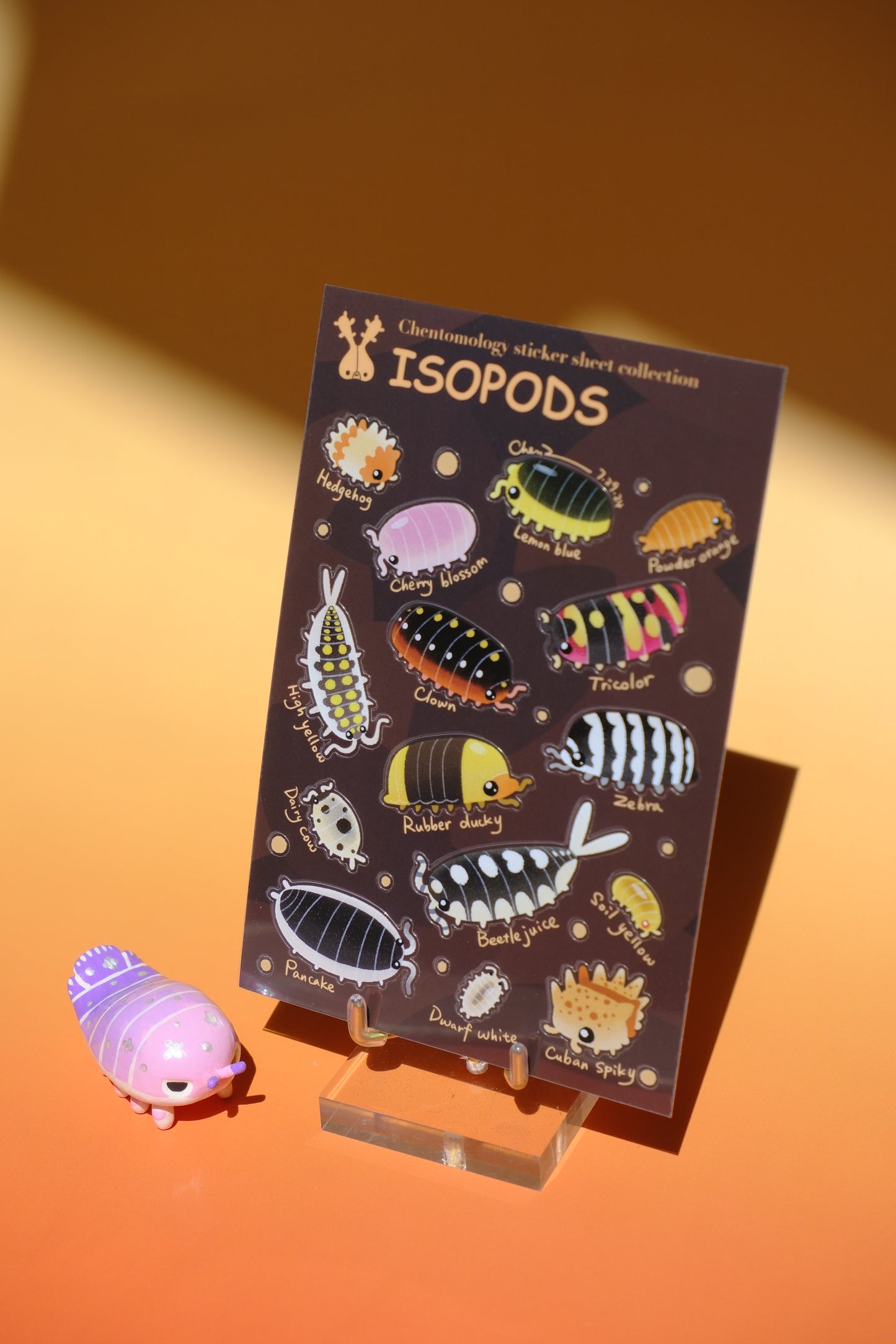 Transparent sticker sheet - Isopods