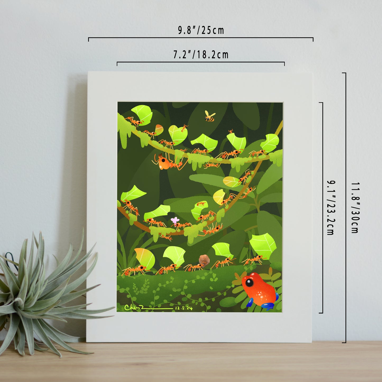 Leaf cutter ant trail print