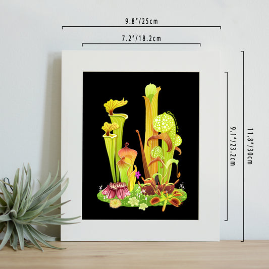 Carnivorous plant print