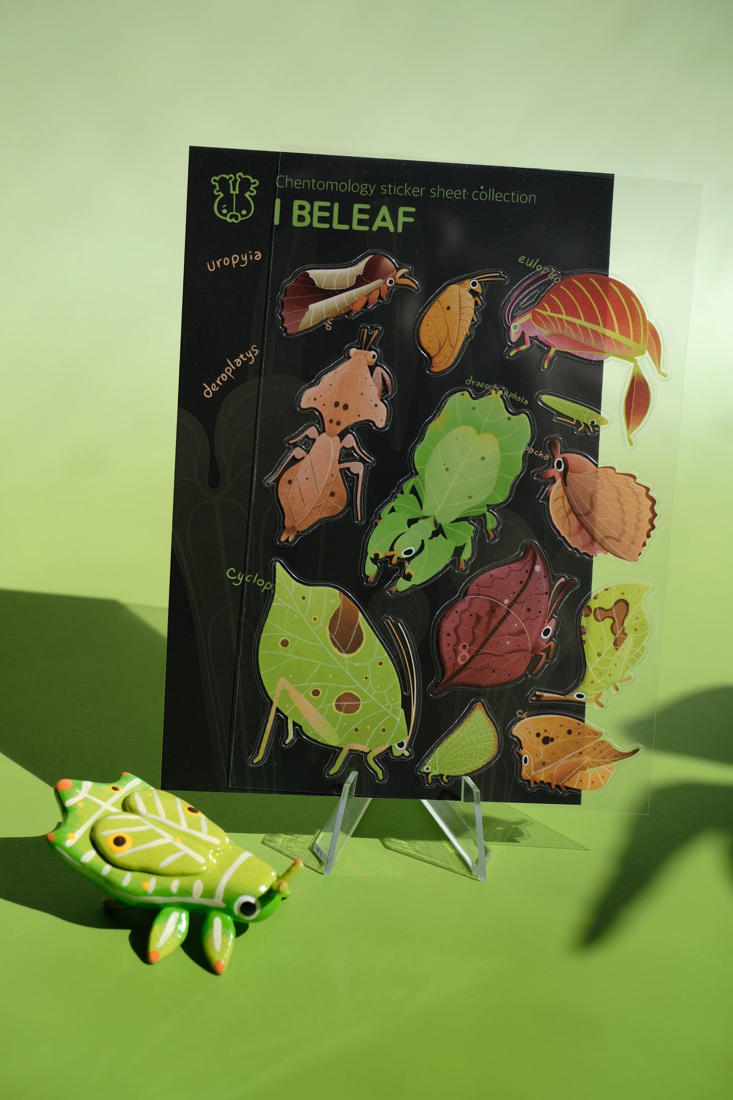 Transparent sticker sheet - I Beleaf