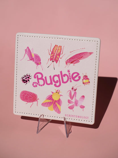 Bugbie leather coaster