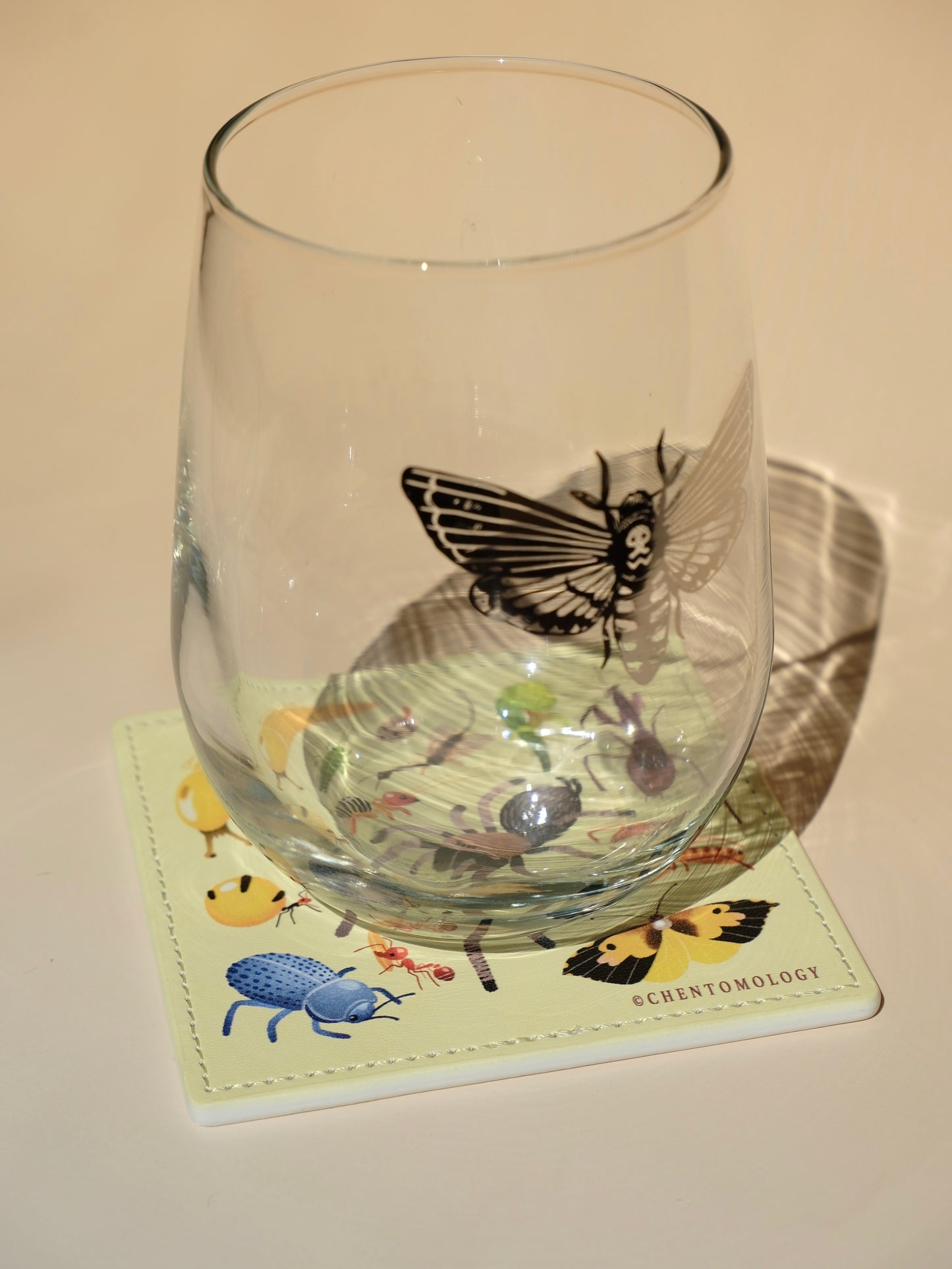 West coaster leather coaster