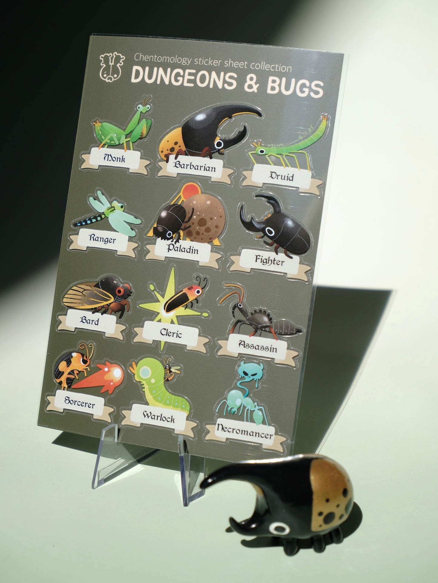 Transparent sticker sheet - Dungeons & Bugs