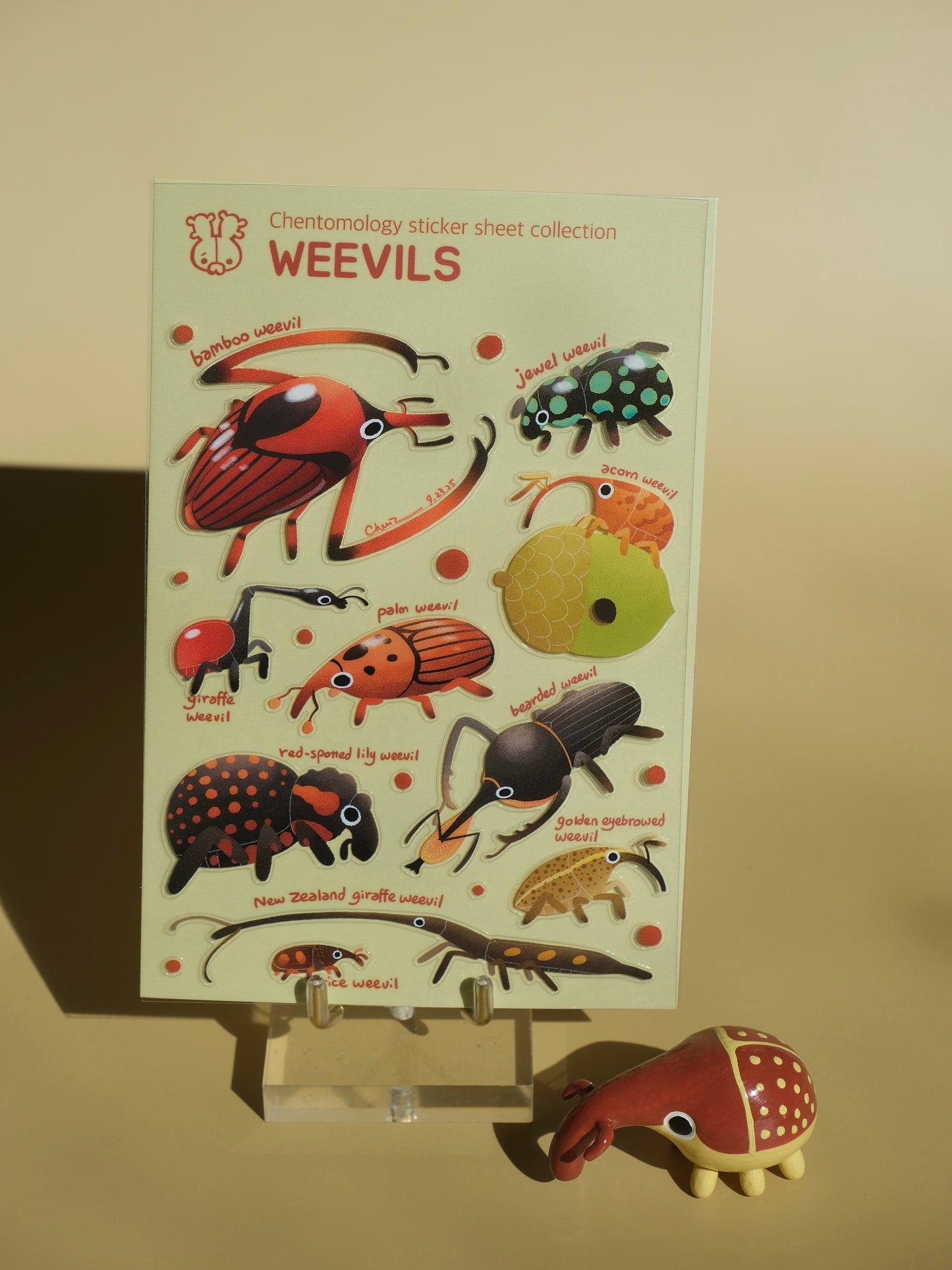 Transparent sticker sheet - Weevils