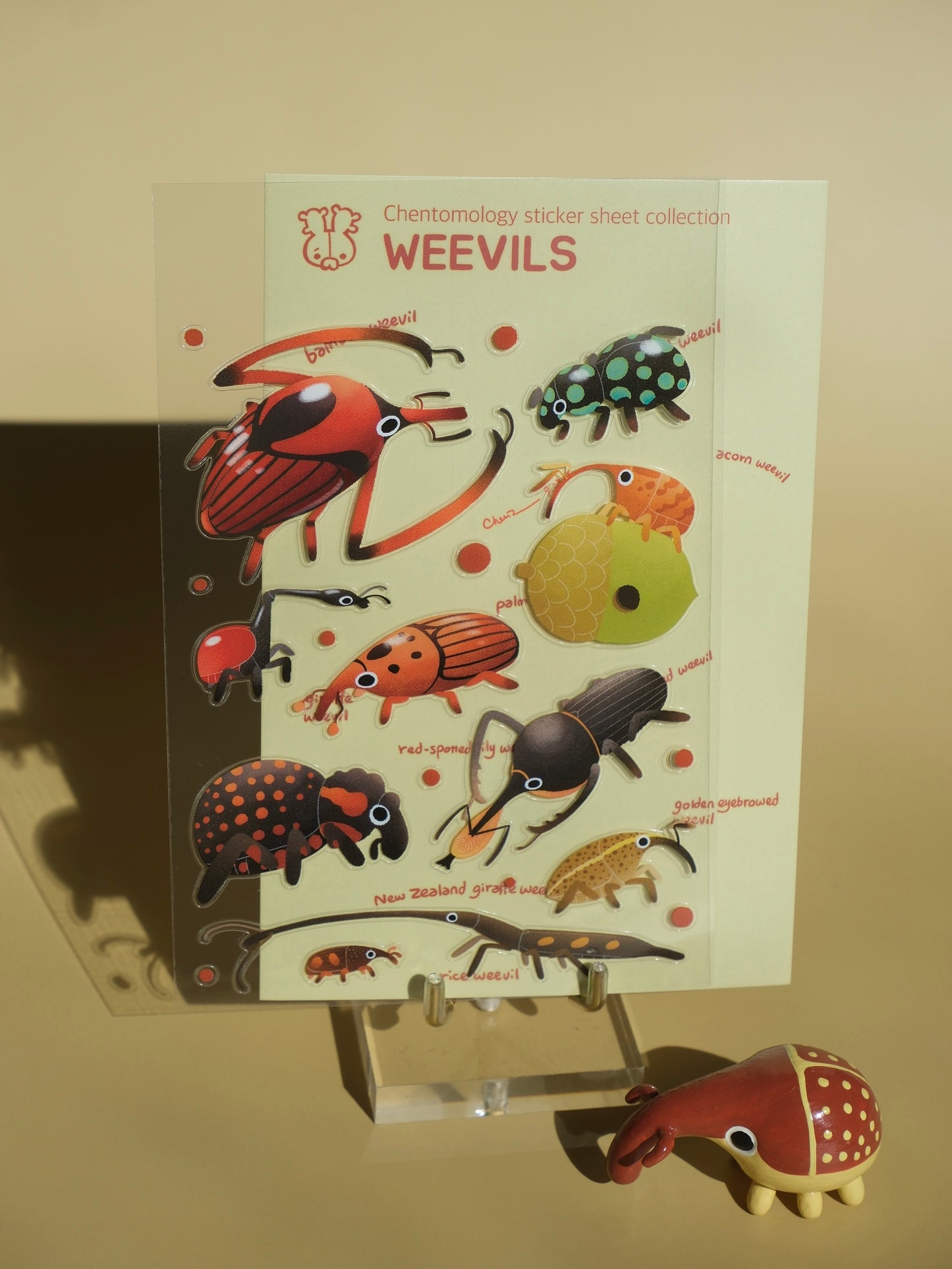 Transparent sticker sheet - Weevils