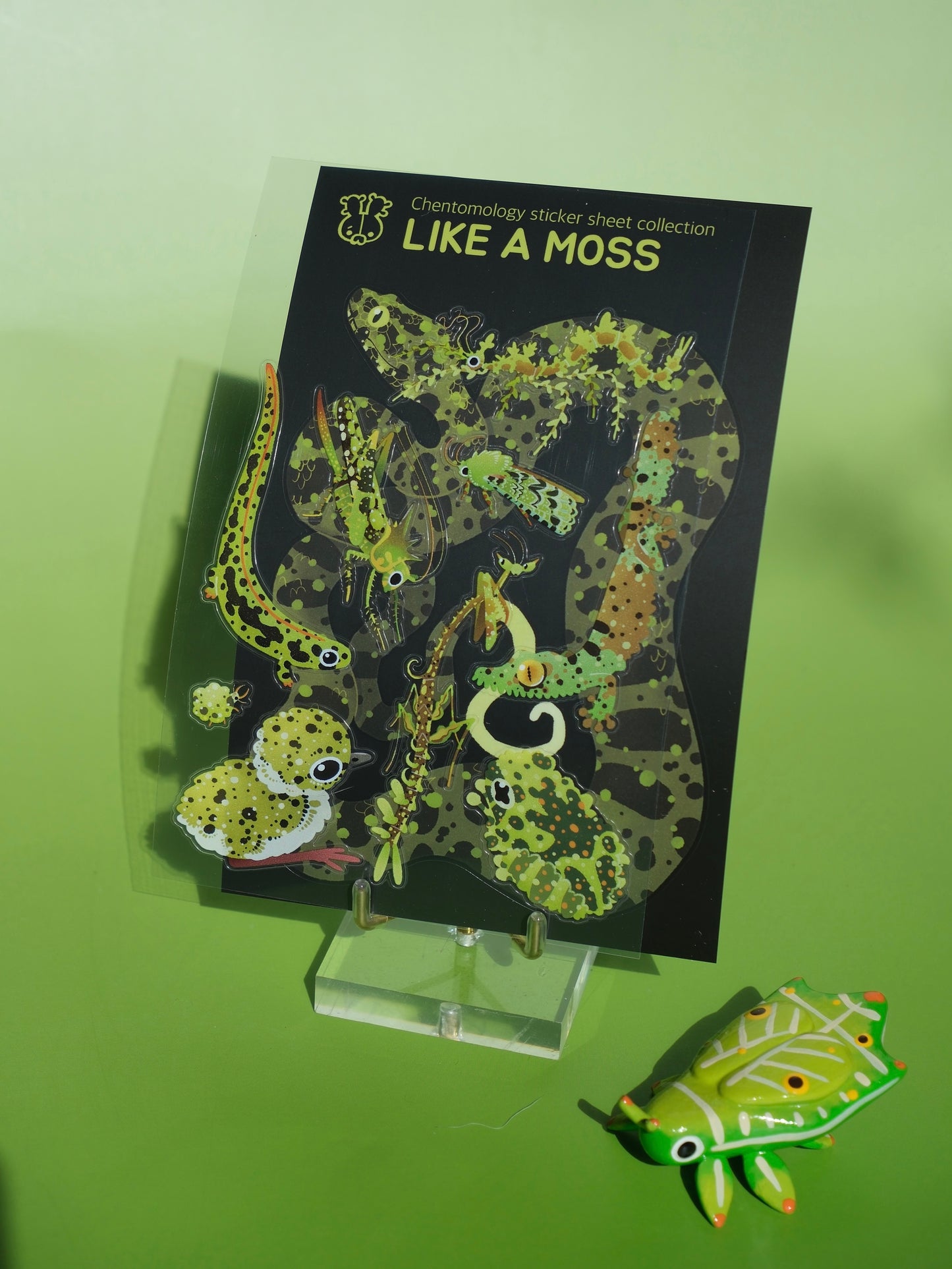 Transparent sticker sheet - "Like a moss"