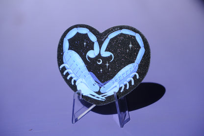 Scorpion dance waterproof glittery sticker