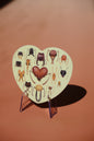 Ant faces waterproof glittery sticker