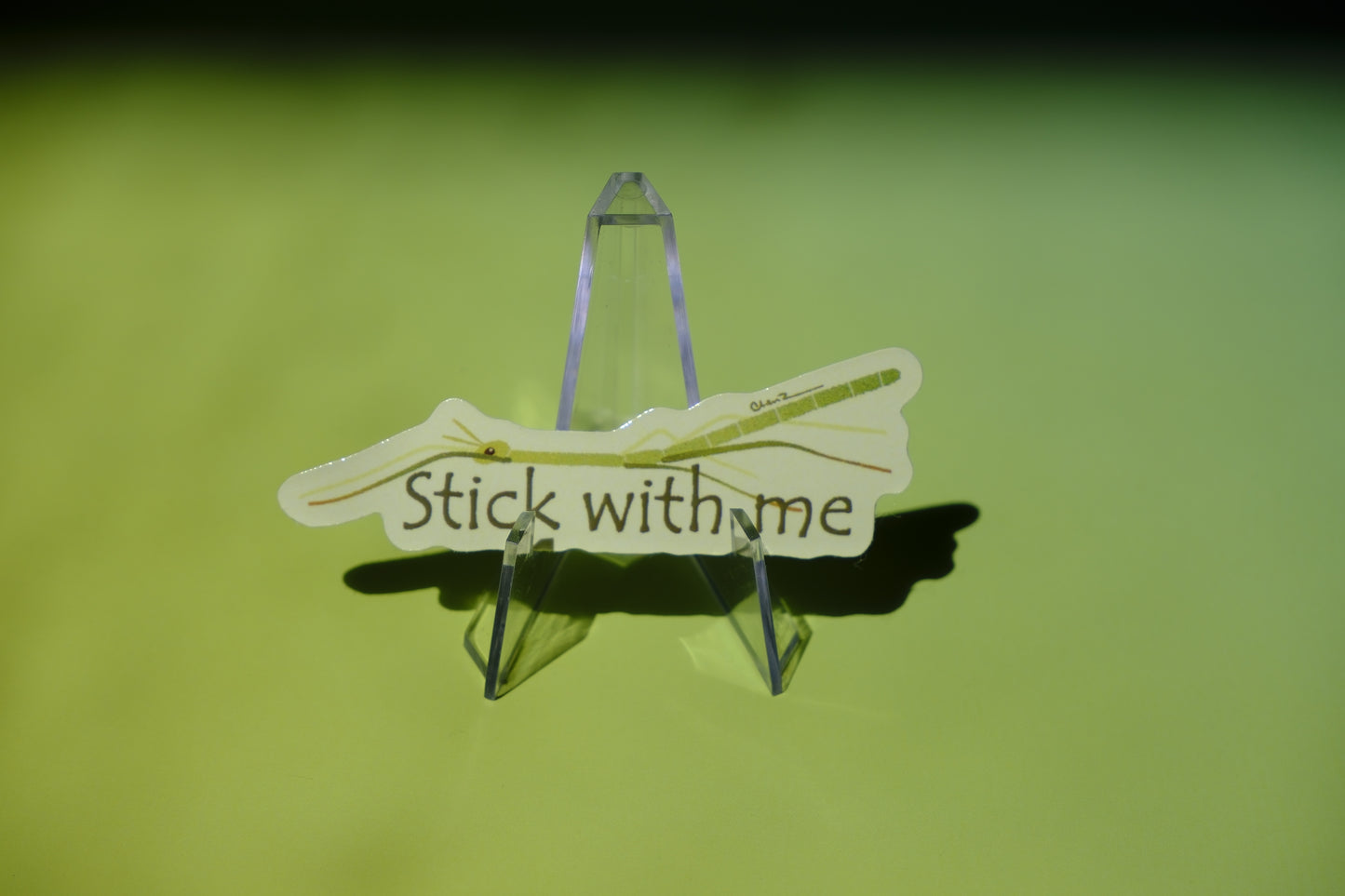 Stick with me waterproof glossy sticker