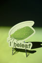 I beleaf (katydid) waterproof glossy sticker