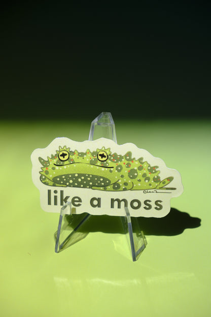 Like a moss waterproof glossy sticker