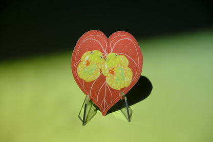 Glass frog waterproof glittery sticker