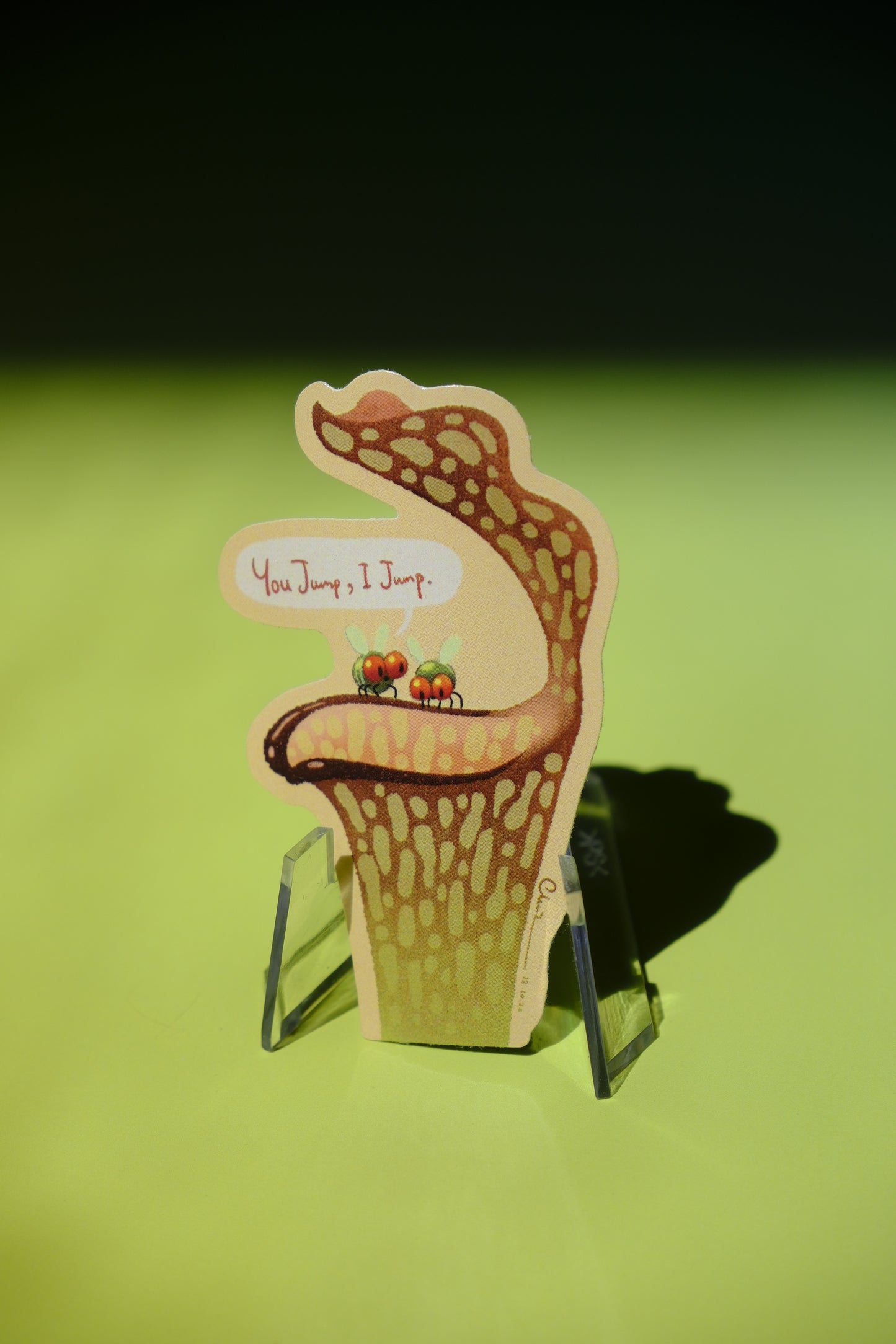 You jump I jump waterproof glossy sticker