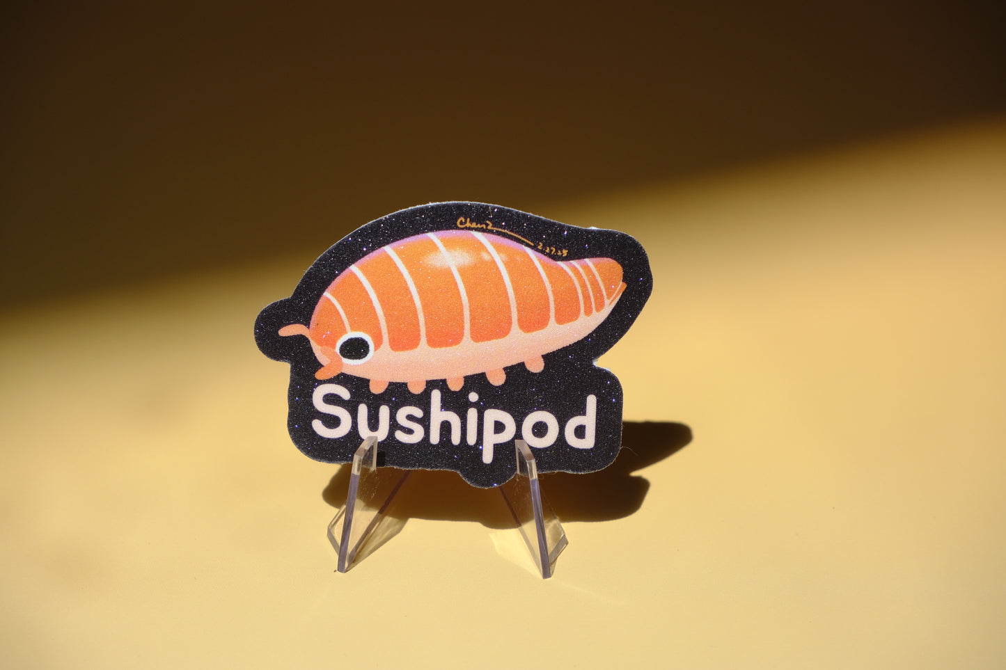 Sushipod waterproof glittery sticker
