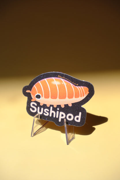 Sushipod waterproof glittery sticker
