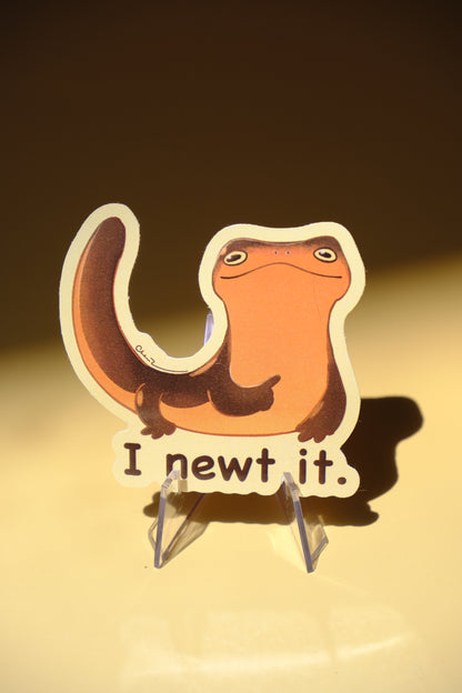 I newt it waterproof glossy sticker