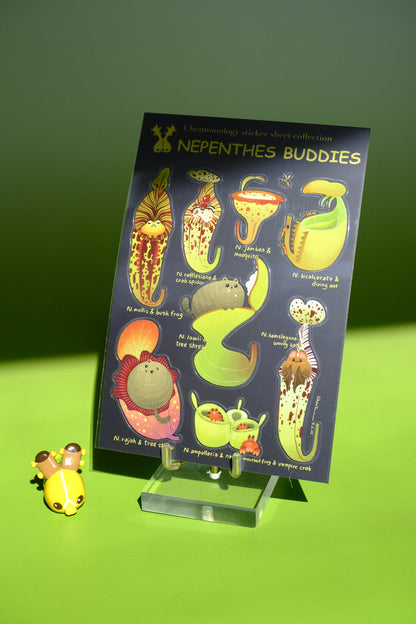 Transparent sticker sheet - Nepenthes buddies