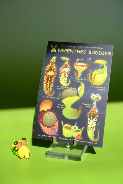 Transparent sticker sheet - Nepenthes buddies
