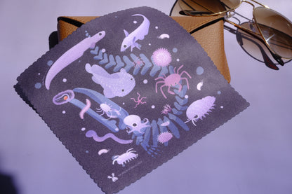 Whale fall glass cloth