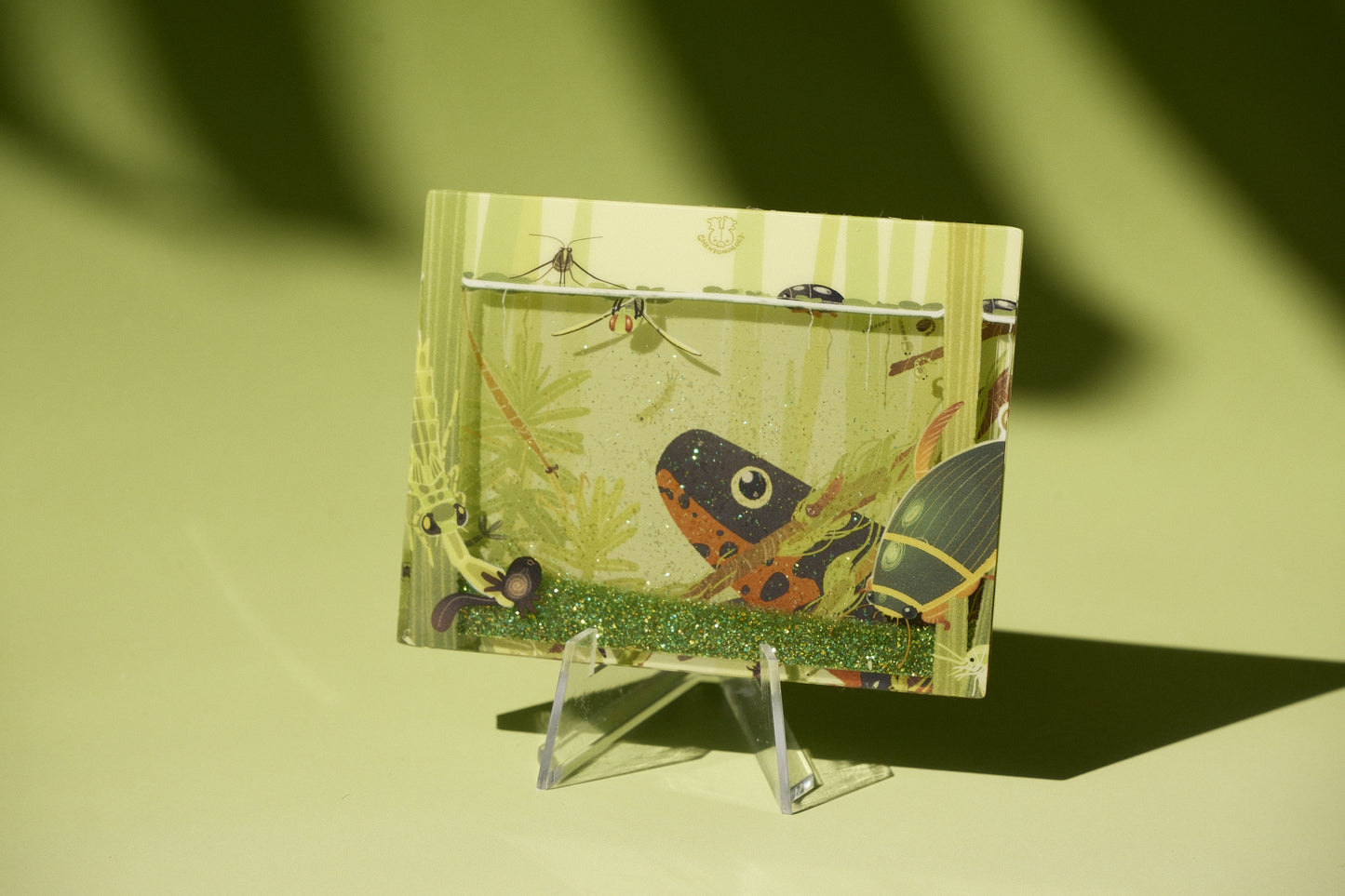 Secret pond quick sand acrylic magnet