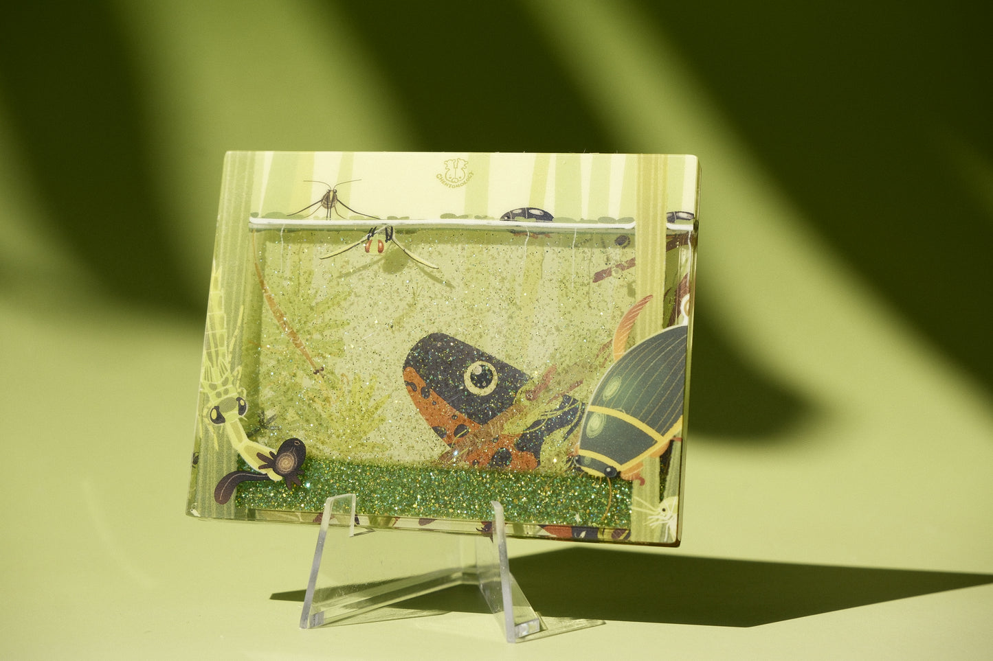 Secret pond quick sand acrylic magnet