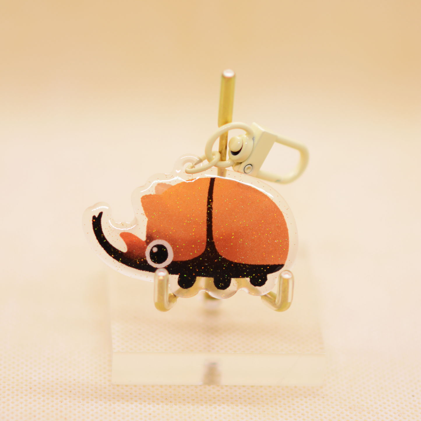 Acrylic key chain charm - Elephant beetle