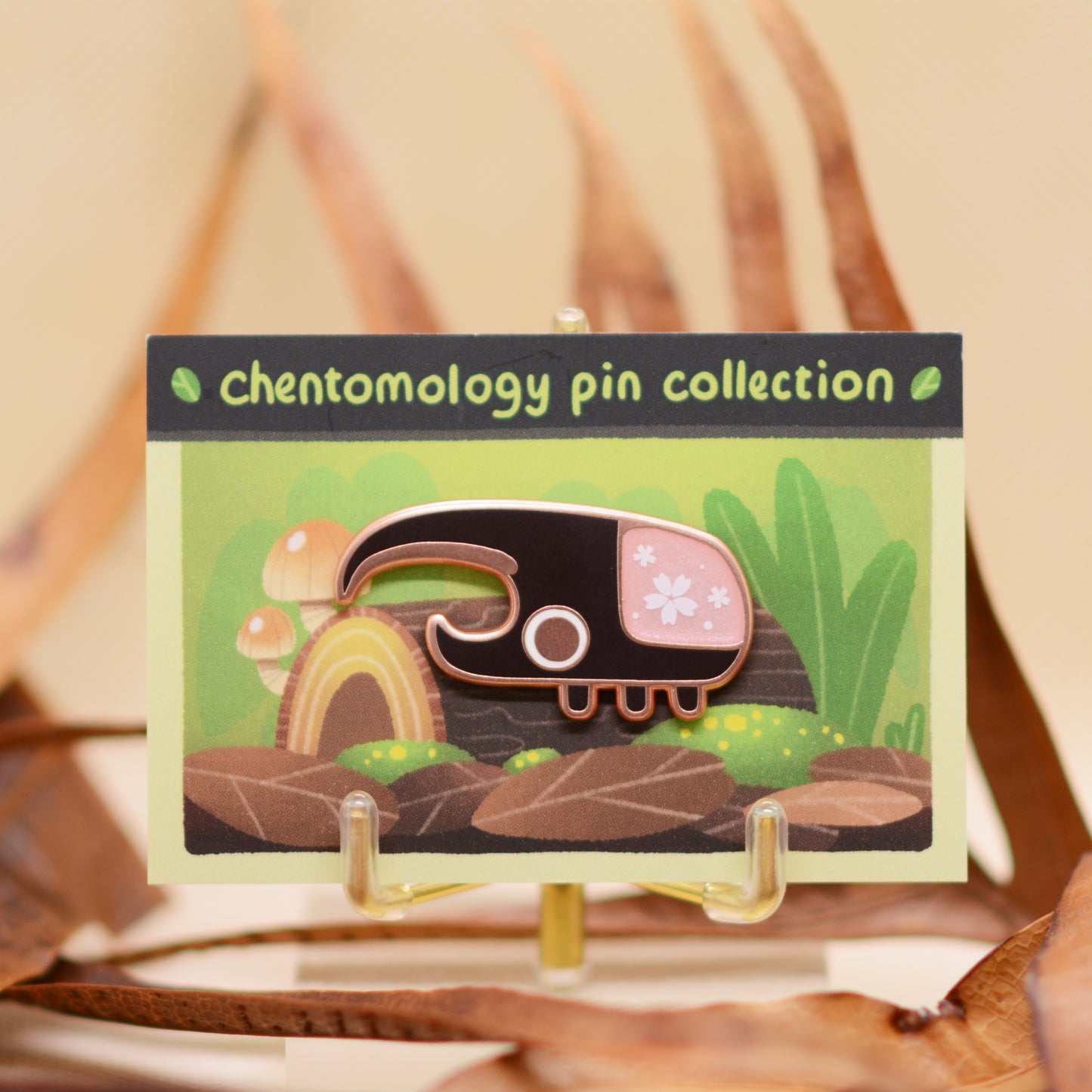 Hercules beetle enamel pin 1.5" 4 variants