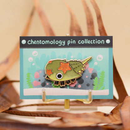 Horseshoe crab enamel pin 1.5" - 3 variants