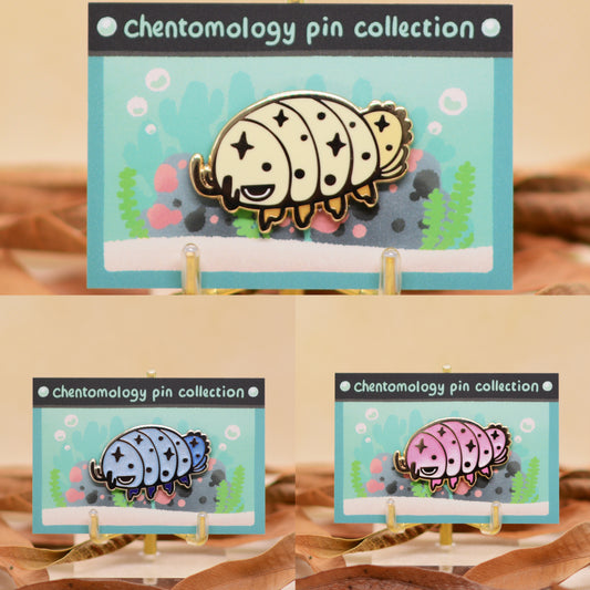 Giant isopod enamel pin 1.5" - 3 variants