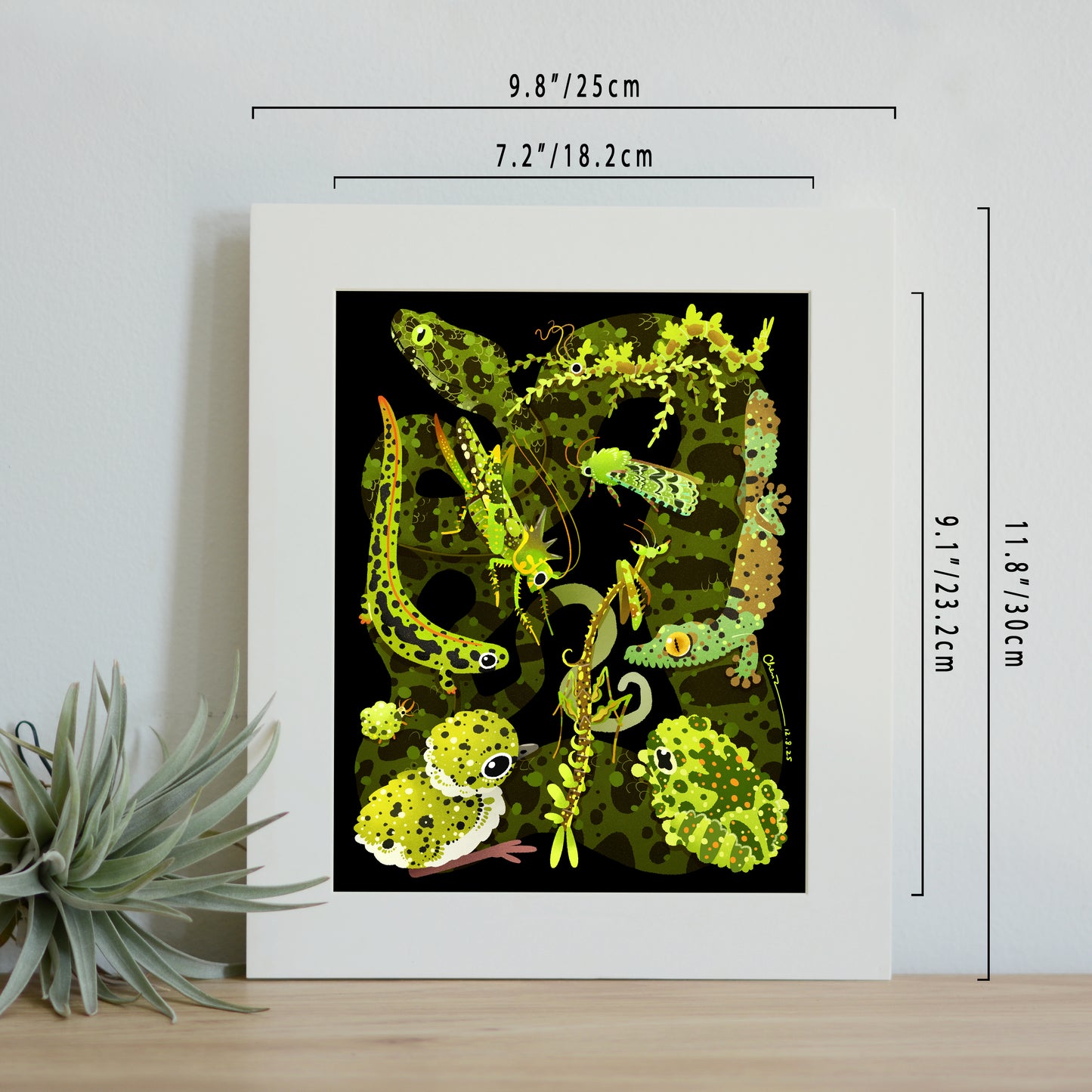 "Like a moss" print