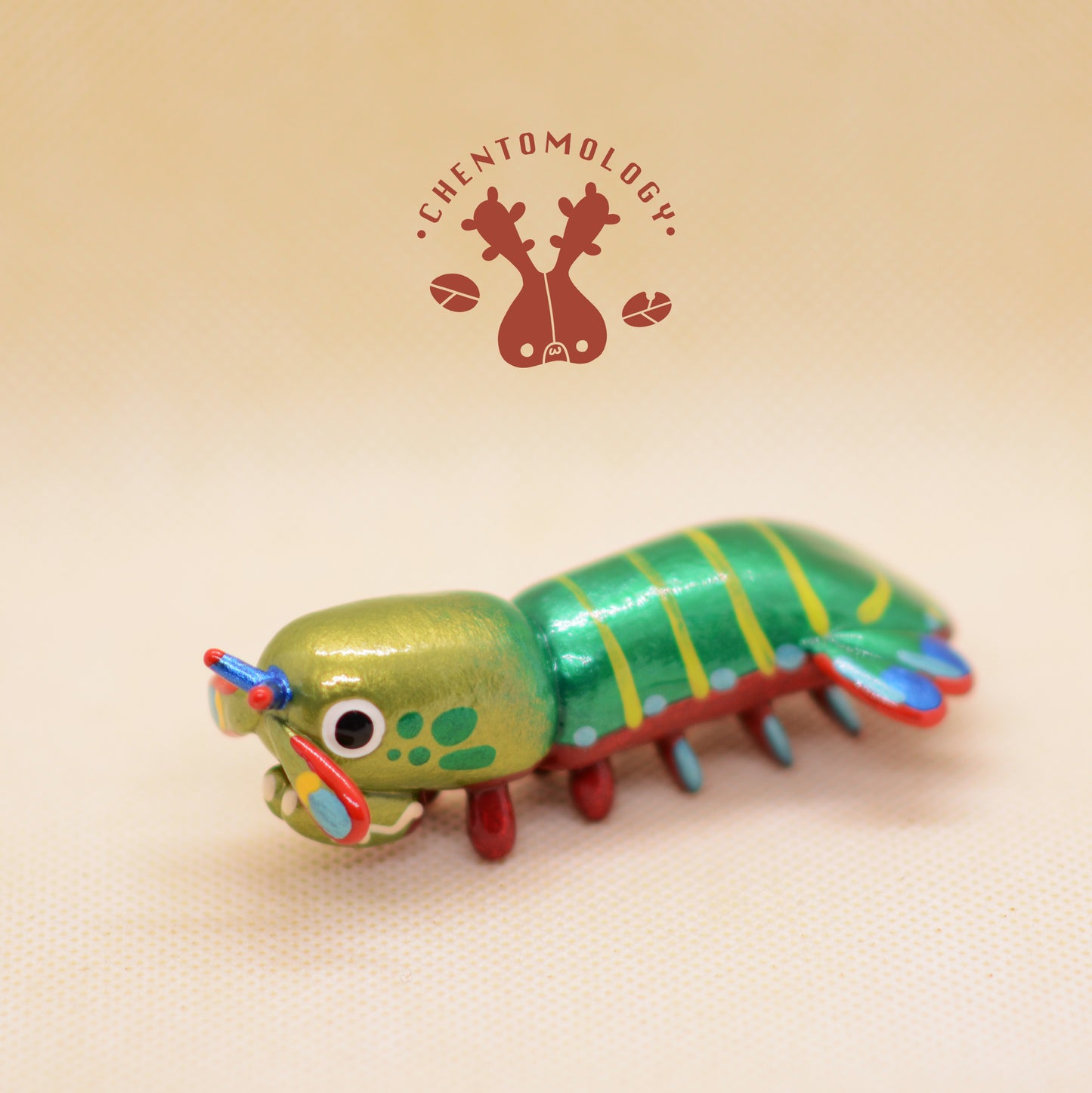 *SHOP DROP* Peacock mantis shrimp polymerclay sculpture