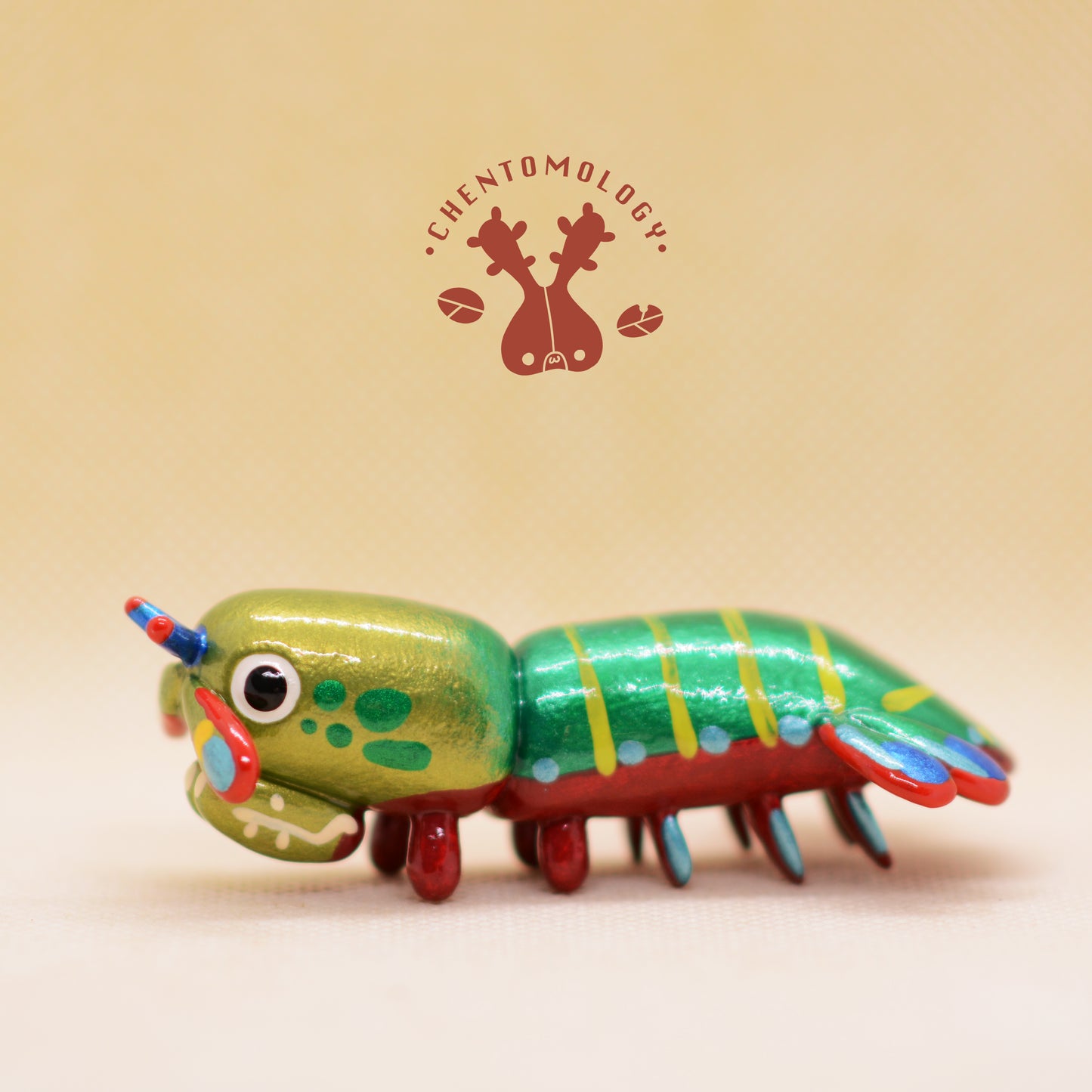 *SHOP DROP* Peacock mantis shrimp polymerclay sculpture