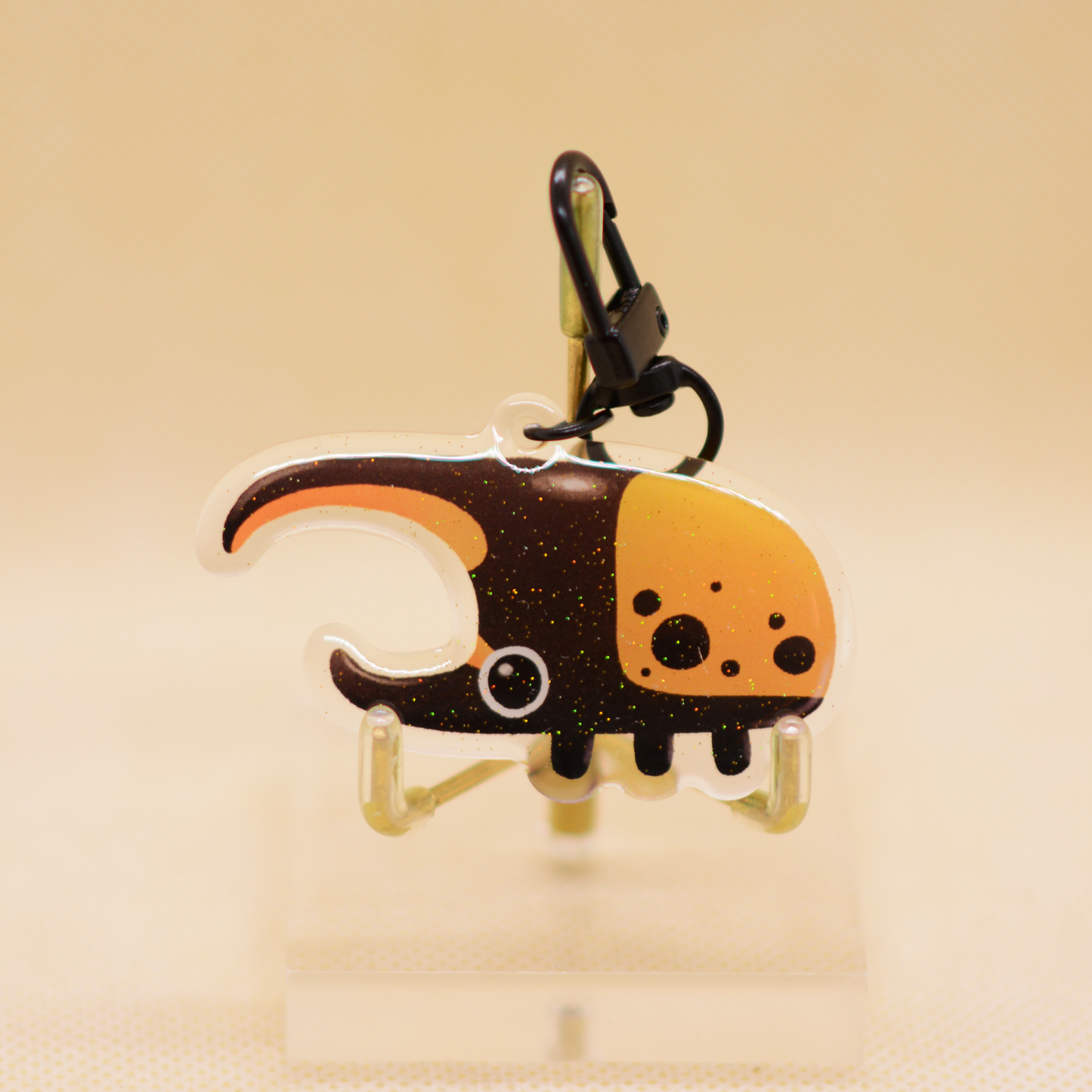 Acrylic key chain charm - Hercules beetle