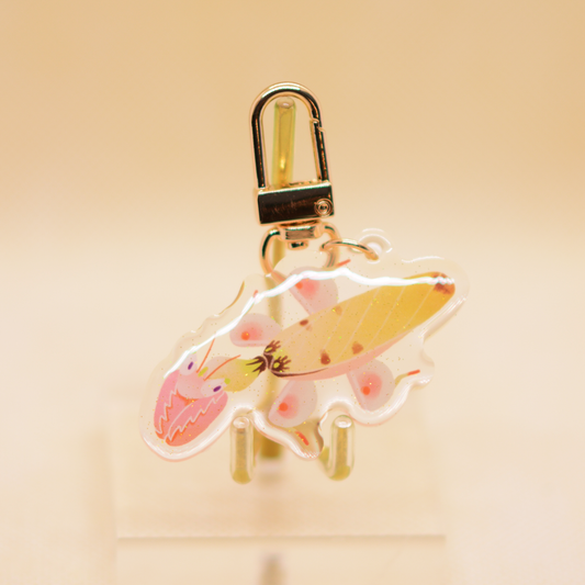 Acrylic key chain charm - Orchid mantis