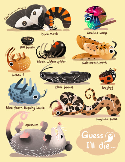 "Guess I'll die" print