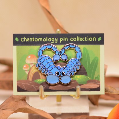 Scorpion dance enamel pin 1.5" - 3 variants