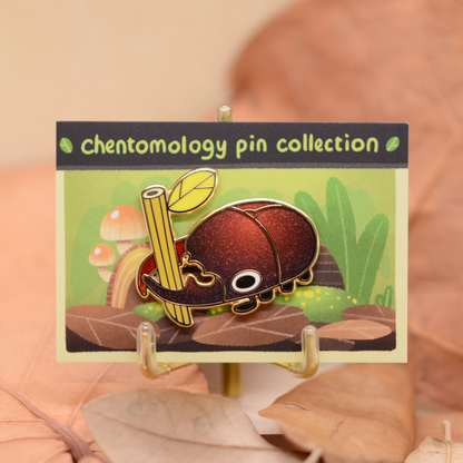 Stag beetle enamel pin 1.5" - 2 variants