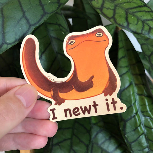 I newt it sticker