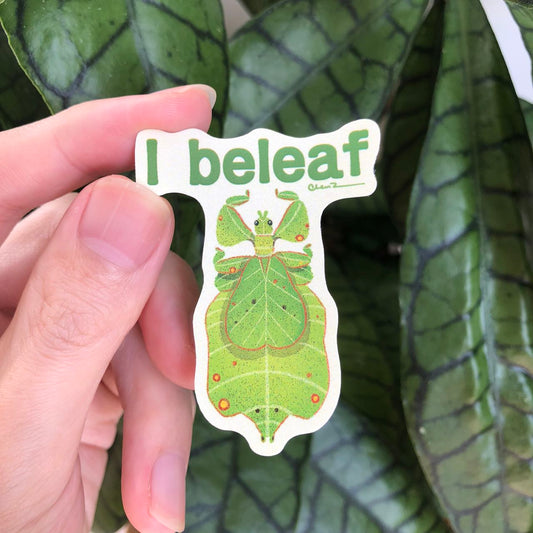 I beleaf leaf insect sticker