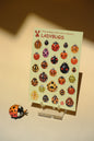 Transparent sticker sheet - Ladybug