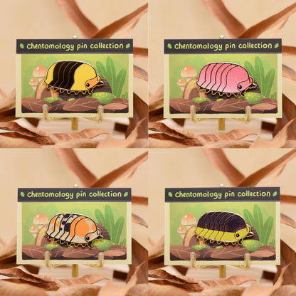 Cubaris isopod enamel pin 1.5" 4 variants