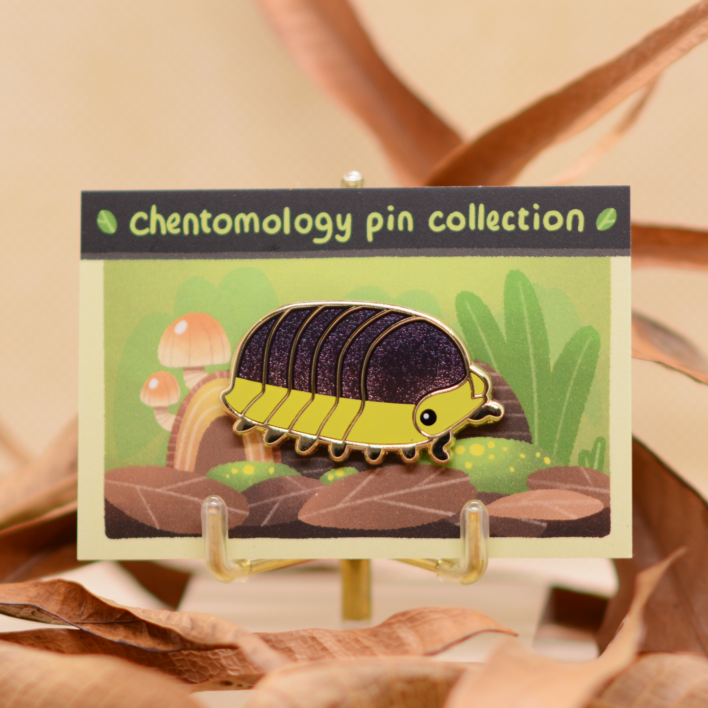 Cubaris isopod enamel pin 1.5" 4 variants