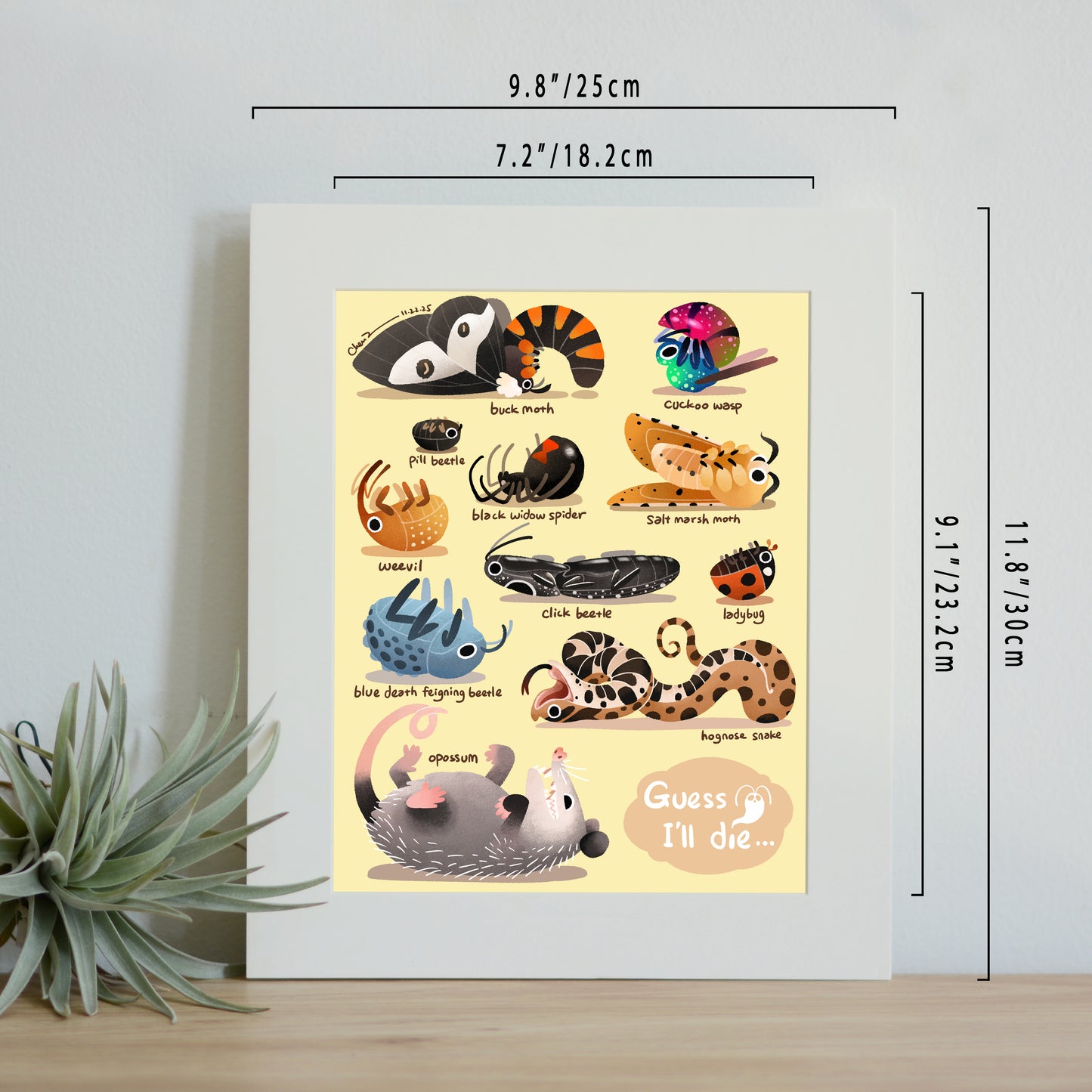 "Guess I'll die" print